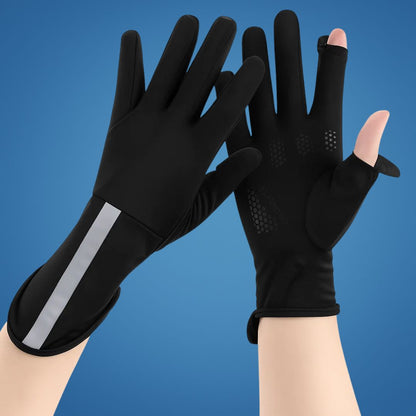 Breathable Cooling Fabric – Open Finger Touchscreen – Lightweight Comfort – Outdoor Driving & Cycling Bowlift