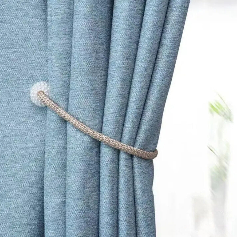 BowLift | Magnetic Pearl Curtain Tie Back | 2pcs Set
