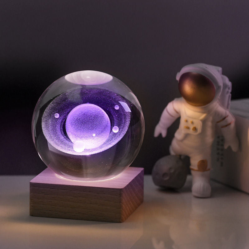 Skanto | 3D Galaxy Crystal Ball Night Light Decor Lamp