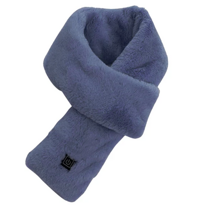 Skanto | Heated Faux Fur Scarf UK – Rechargeable USB Winter Scarf, Soft Thermal Neck Warmer