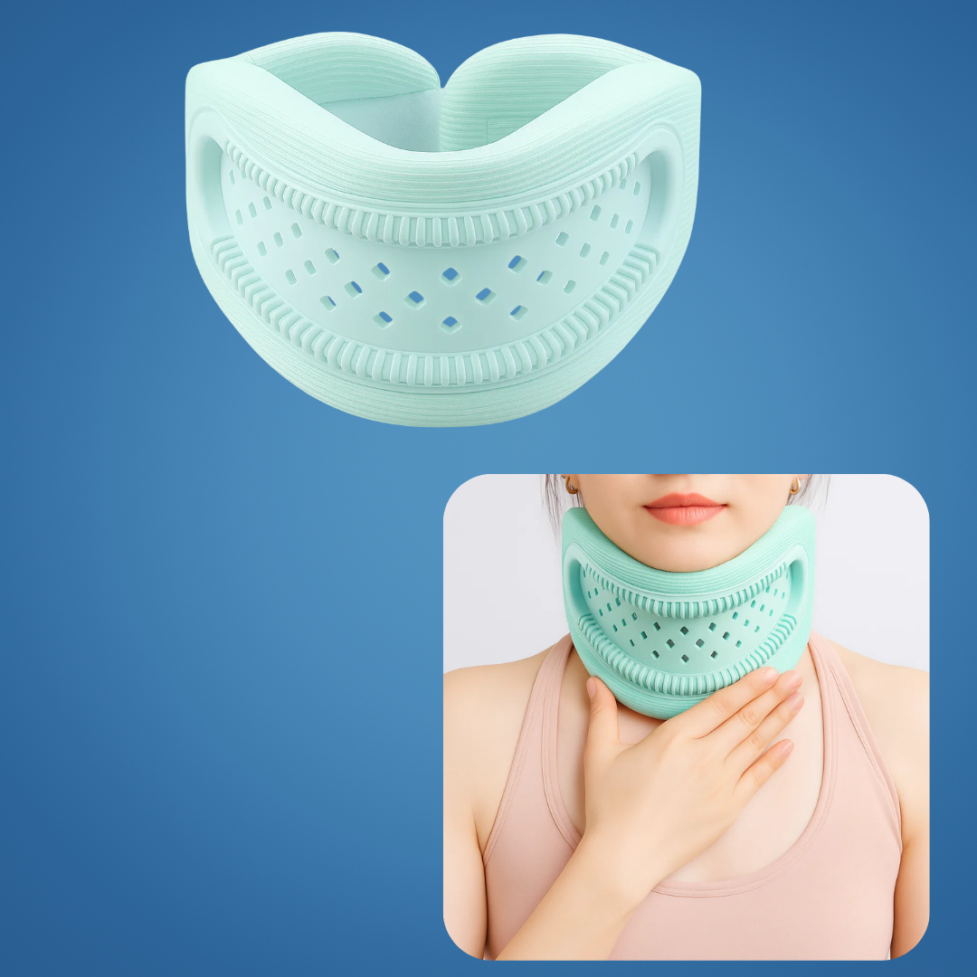 Lightweight Neck Support Brace – Foam Cushioning Breathable Design – Pain Relief for Office & Sleep Bowlift