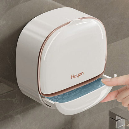 Waterproof soap dish with drain box