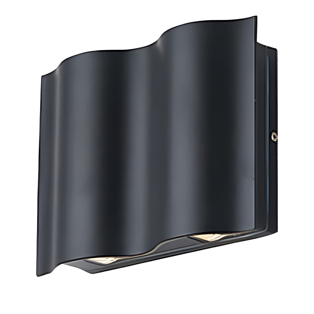 BowLift | LED Wall Light Outdoor Modern Black Sconce