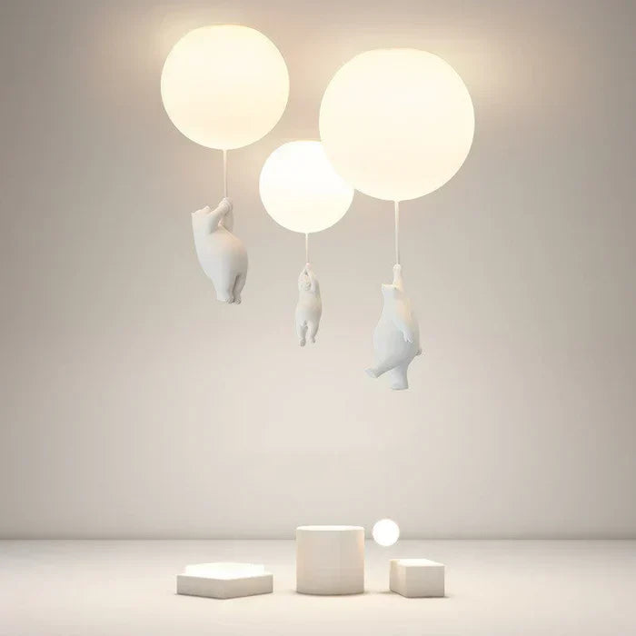 CloudBear – Playful Children's Room Lamp with Balloon