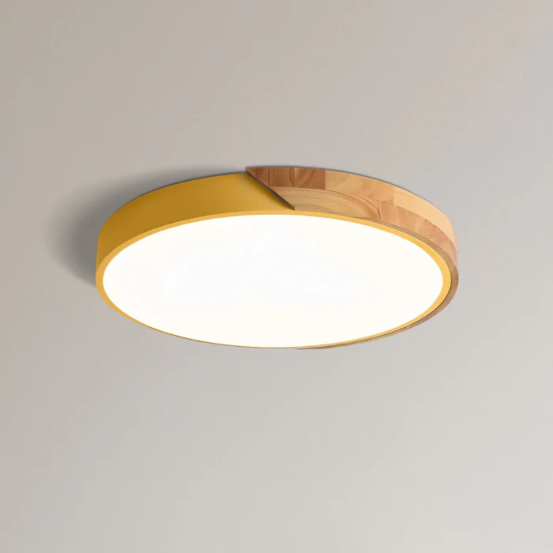 Skanto | Delos – Scandinavian Wood LED Ceiling Lamp | Modern Energy-Efficient Indoor Lighting