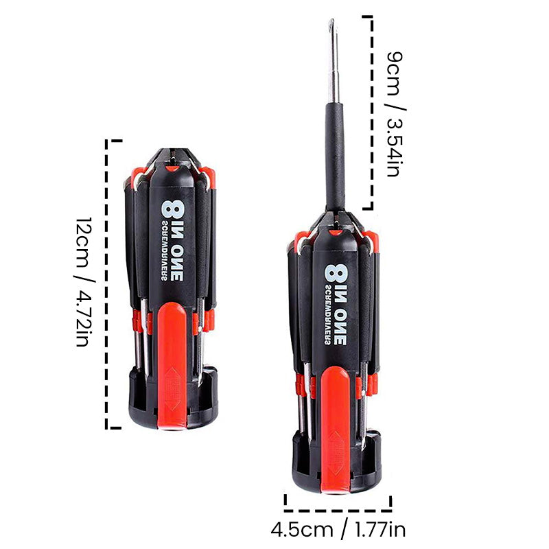 BowLift | 8 Screwdrivers in 1 Tool with Worklight and Flashlight
