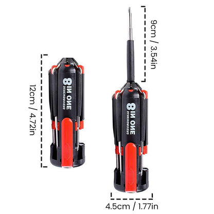BowLift | 8 Screwdrivers in 1 Tool with Worklight and Flashlight