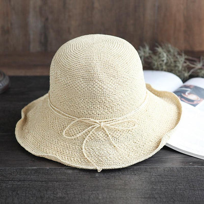 Skanto | Foldable Straw Hat, Sun Hat, Beach Hat, Fishing Hat