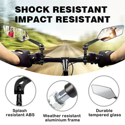 Skanto | 360° Rotatable and Adjustable Bicycle Rearview Mirror