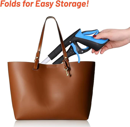 Newly improved, foldable grabber with 360° rotating clip