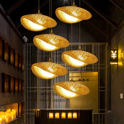 Skanto | Handmade Rattan Pendant Lamp - RayaLight
