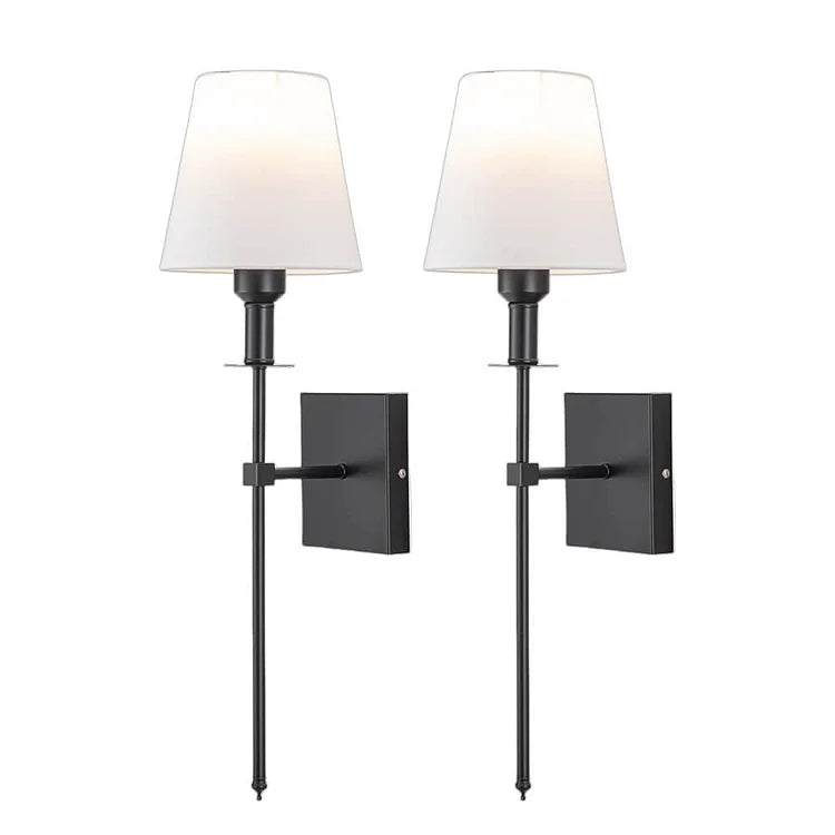 (2-piece) Wall Light Set with Cable – Stylish Lamps for Lighting Above a Mirror or Bed