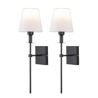 (2-piece) Wall Light Set with Cable – Stylish Lamps for Lighting Above a Mirror or Bed