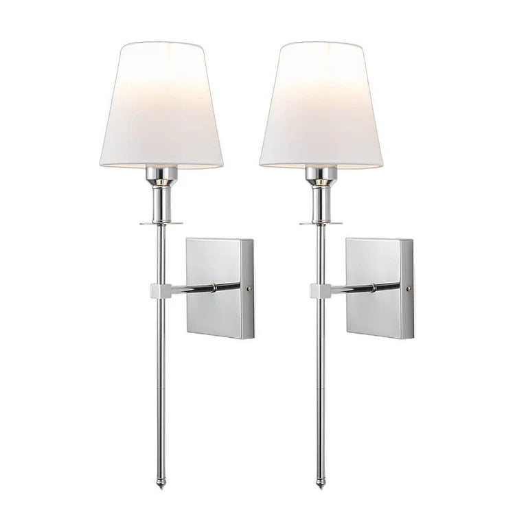 (2-piece) Wall Light Set with Cable – Stylish Lamps for Lighting Above a Mirror or Bed