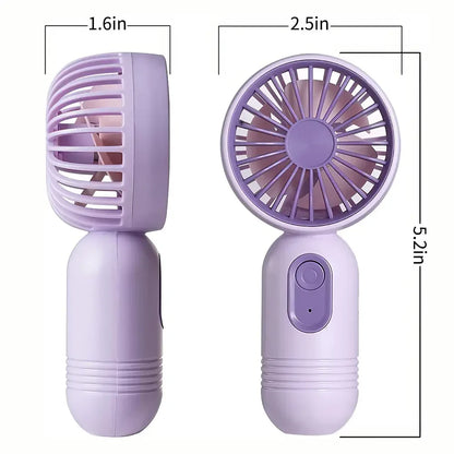 USB rechargeable Mini portable fan with 3 speeds | Karnz