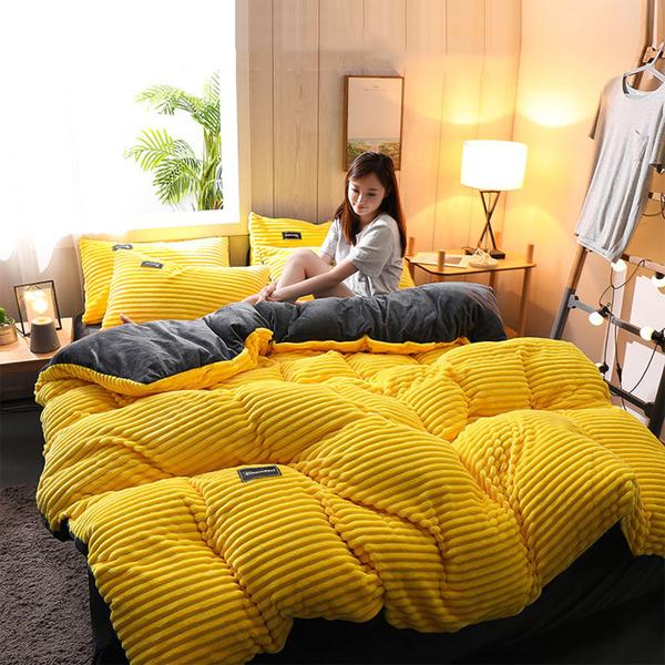 Kalsten | Thickened Corduroy Velvet Bedding Set