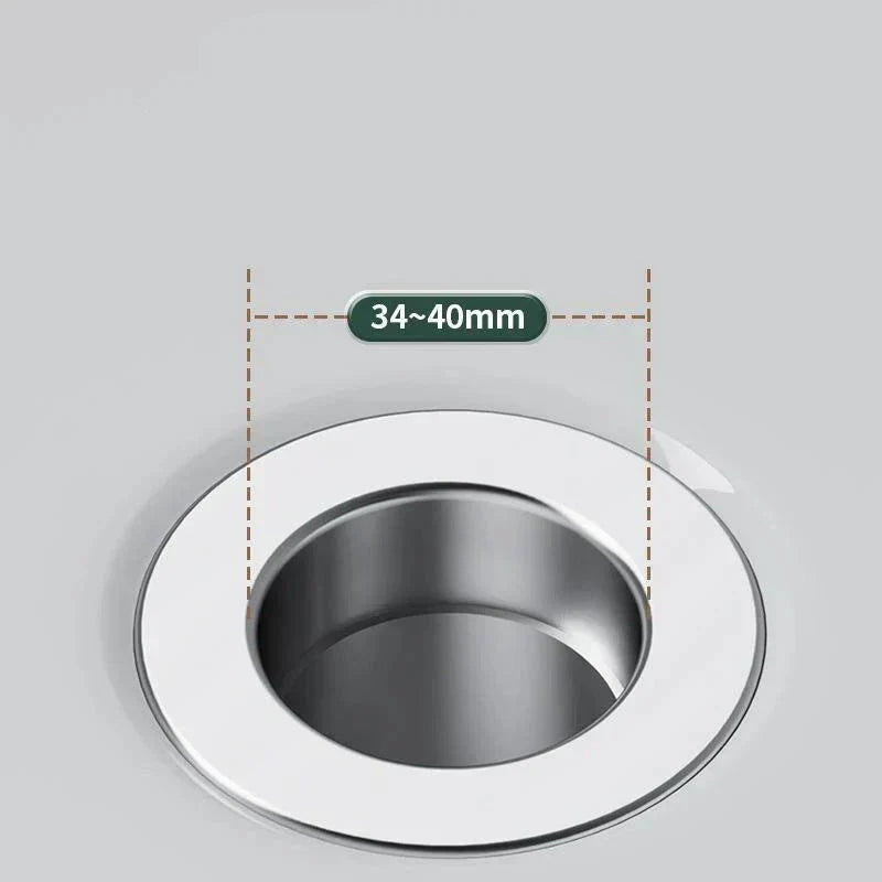 Stainless Steel Drain Filter with Hair Catcher – Stainless Steel Strainer for Kitchen and Bathroom, Clog-Free | Brehn