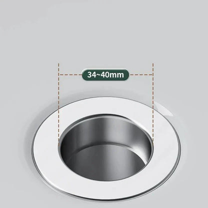 Stainless Steel Drain Filter with Hair Catcher – Stainless Steel Strainer for Kitchen and Bathroom, Clog-Free | Brehn
