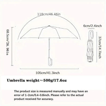 BowLift | Windproof Folding Umbrella with Ring Buckle Handle