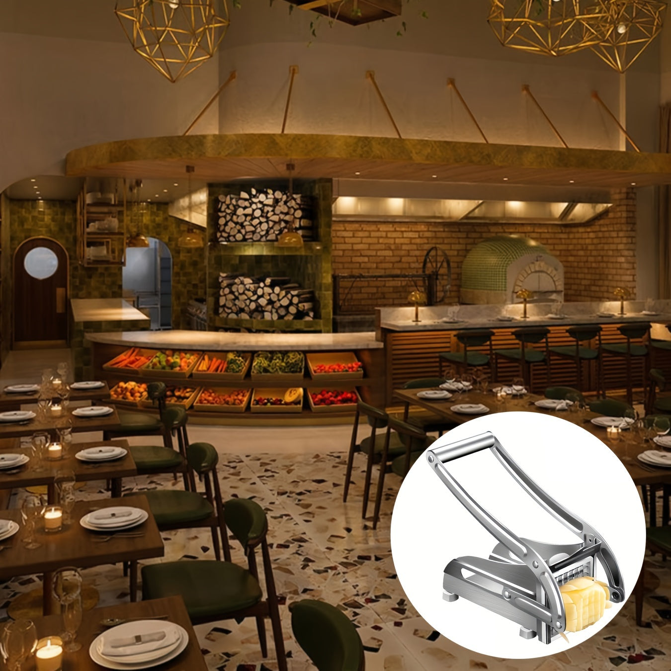 Brehn | Fritzo Vegetable Slicer - The stylish stainless steel cutter for perfect vegetables