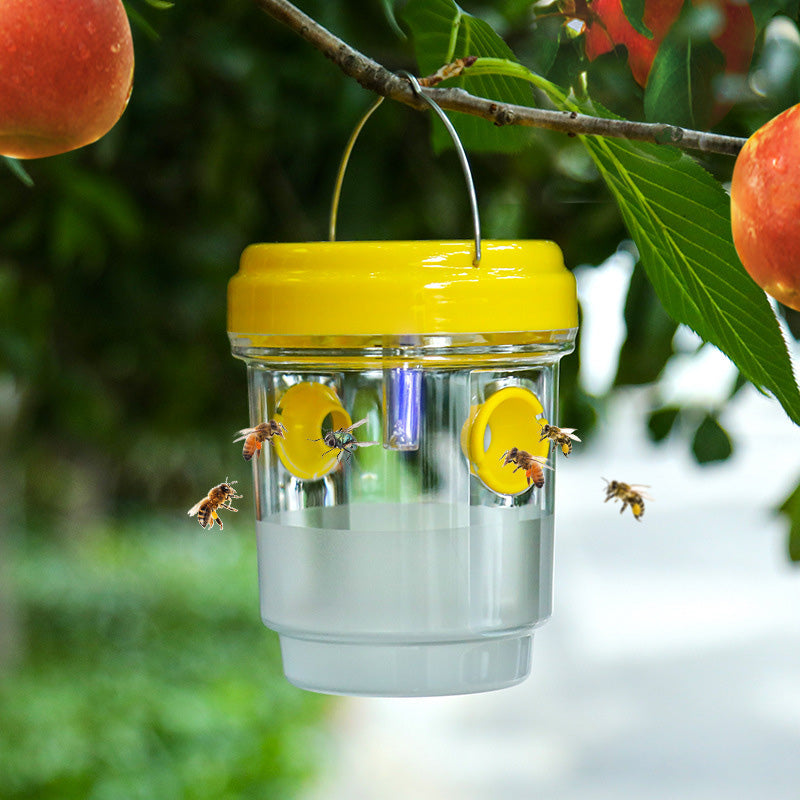 Solar-powered wasp trap with LED attraction | Karnz