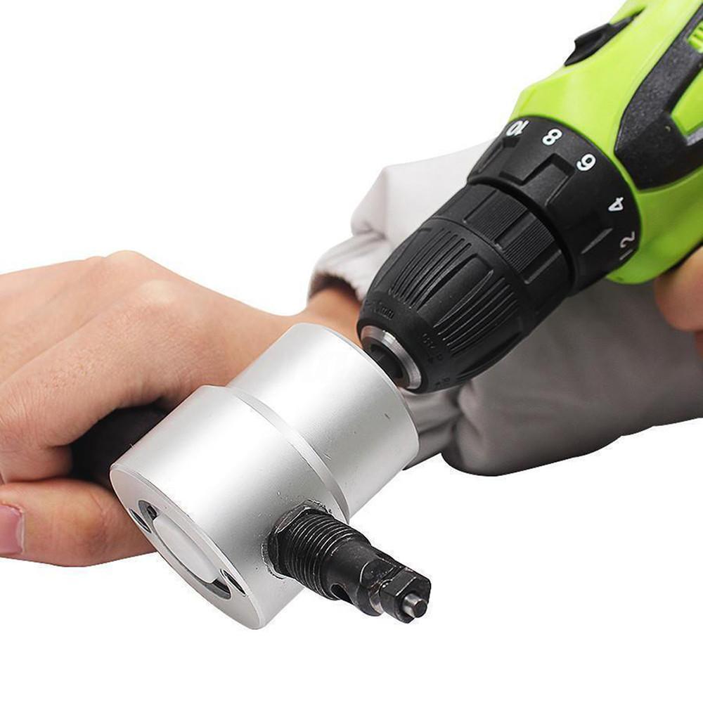 Skanto | Nibbler Cutter Drill Attachment Double Head Metal Sheet