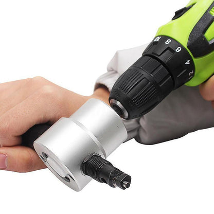 Skanto | Nibbler Cutter Drill Attachment Double Head Metal Sheet