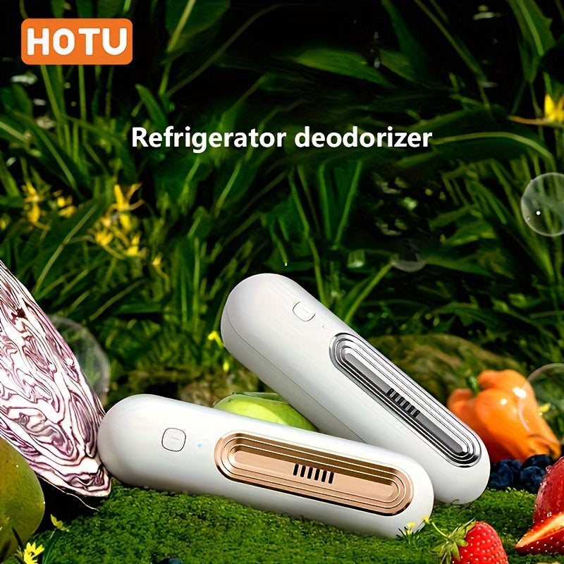 Skanto | Powerful Refrigerator Deodorizer – Removes Odors, Disinfects and Purifies Air – USB Charging – Portable, Compact, User-Friendly Odor Remover for Freezer and Fridge