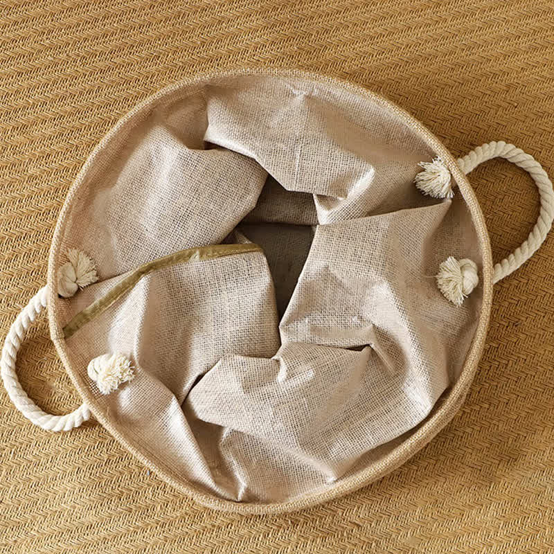 Sandsberg | Cotton Linen Waterproof Foldable Laundry basket