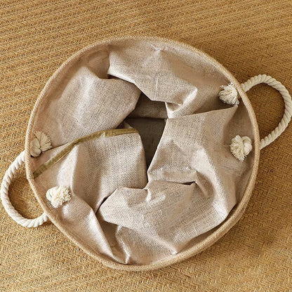 Sandsberg | Cotton Linen Waterproof Foldable Laundry basket