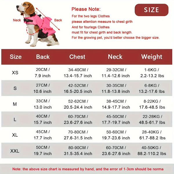 Skanto | WagLife - Reflective Floating Dog Life Vest (Adjustable)