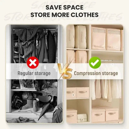 SpaceMaster Compression Bag — Transform chaos into space wonders with just one press! | Karnz