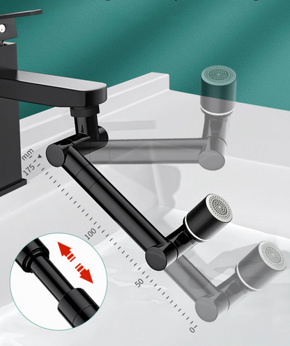 FlexiFlow 360° rotatable and pull-out faucet head Karnz