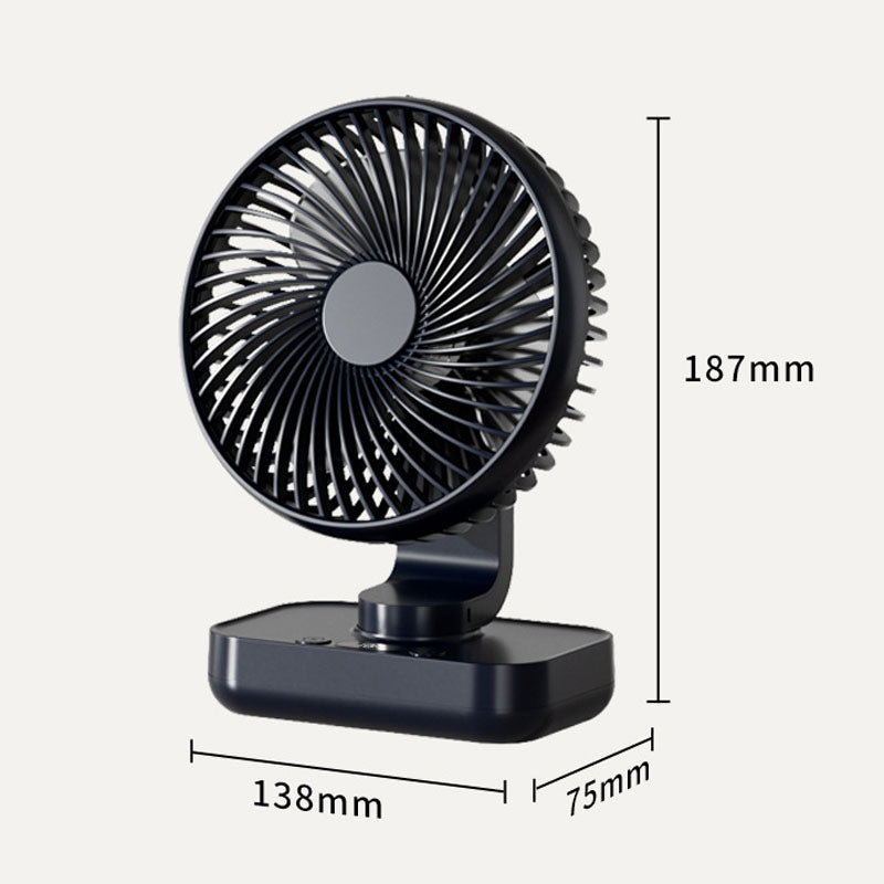 Portable Rechargeable USB Desk Fan with 4 Speeds | Skanto