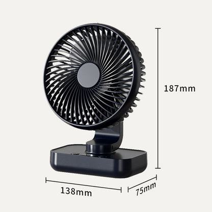 Portable Rechargeable USB Desk Fan with 4 Speeds | Skanto