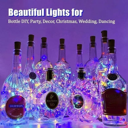 Led Bottle Light Cork Night Light DIY Decor | Bowlift