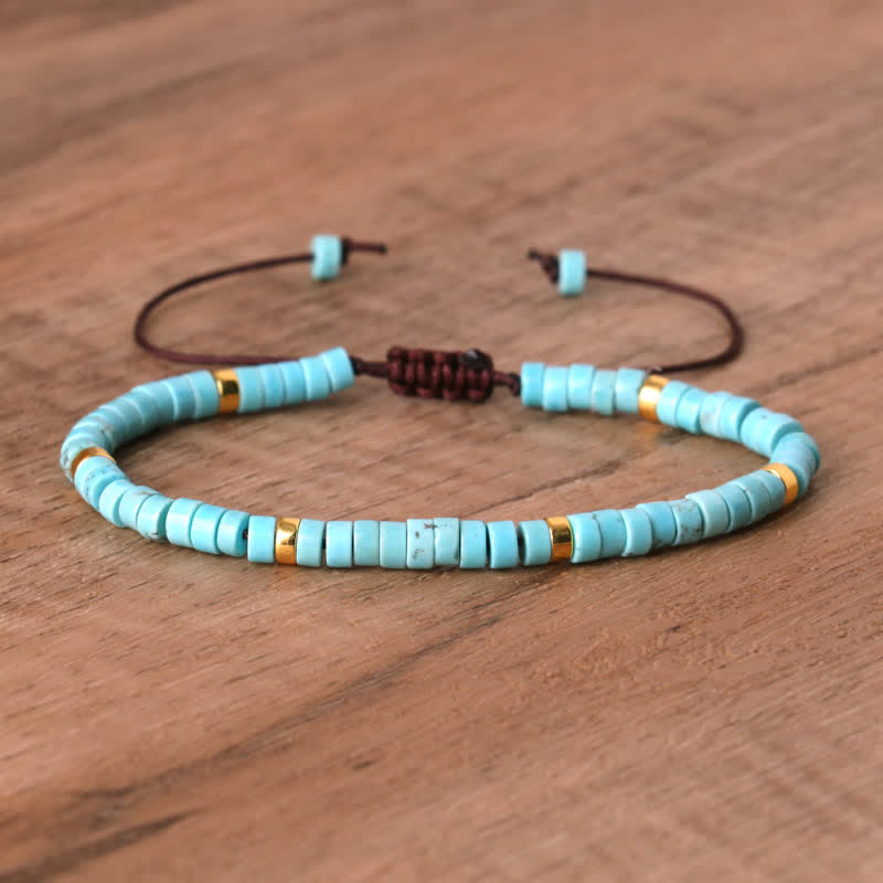 Skanto | Braided bracelet with 2,4 mm natural stone beads – Seraphina
