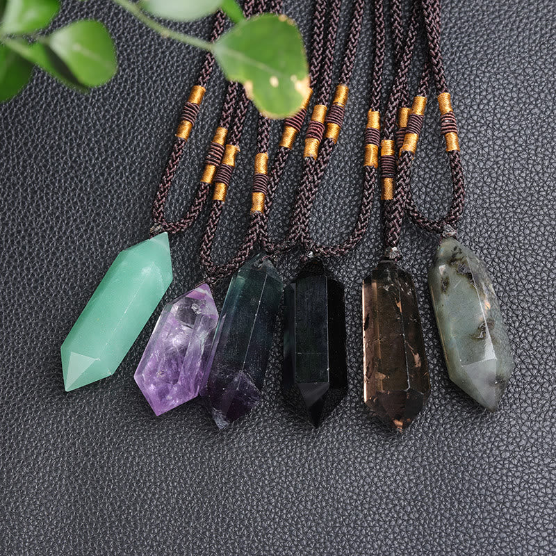Skanto | Natural Crystal Amethyst Healing Necklace - Lyra