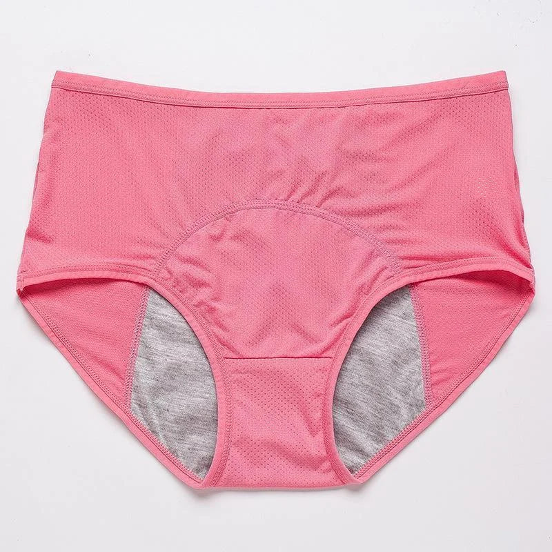 Leak-proof protective pants with a high waist