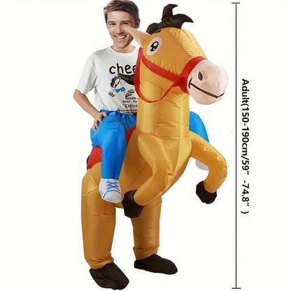 Skanto | Inflatable Cowboy Horse Costume for Adults