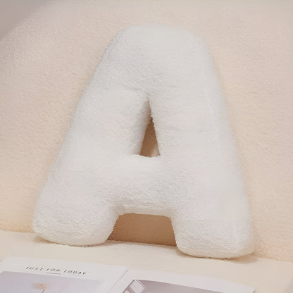 White Letter Decorative Pillow – Soft And Versatile | Creative Pillows For Your Sofa And Bed | Bowlift