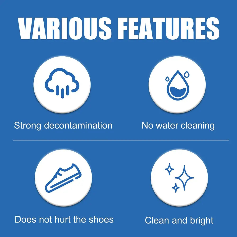 2-piece set white shoe cleaning cream – gentle stain remover for sparkling clean shoes!