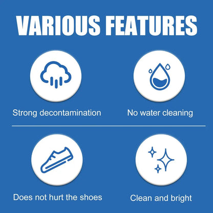 2-piece set white shoe cleaning cream – gentle stain remover for sparkling clean shoes!