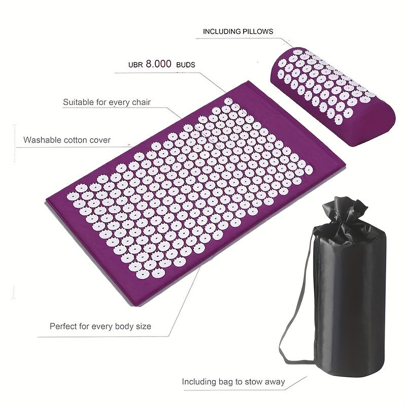 Ultimate acupuncture massage mats and pillow set Bowlift