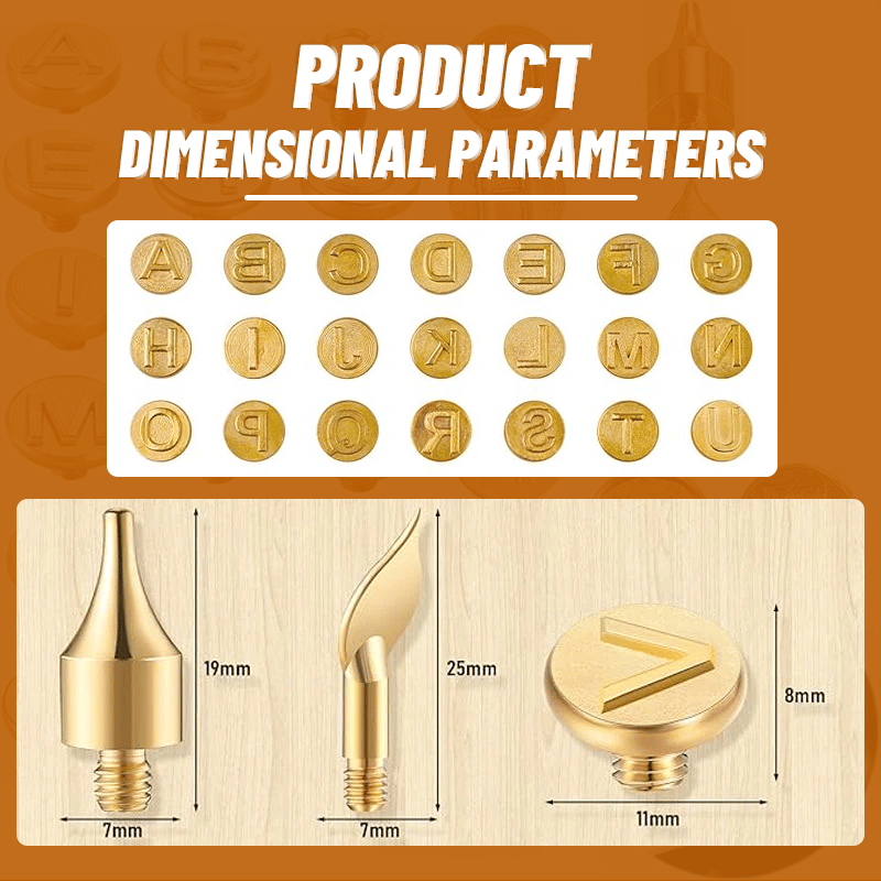 Skanto | 26 Letter Copper Mold — DIY Wood Burning/Crafting Set