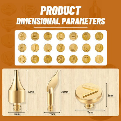 Skanto | 26 Letter Copper Mold — DIY Wood Burning/Crafting Set