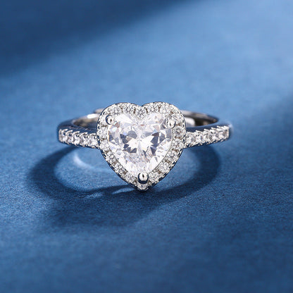 BowLift | Diamond Love Peach Heart Ring