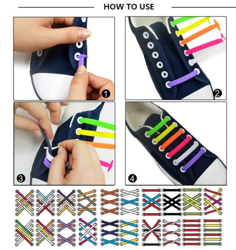 BowLift | Elastic Silicone No-Tie Shoelaces