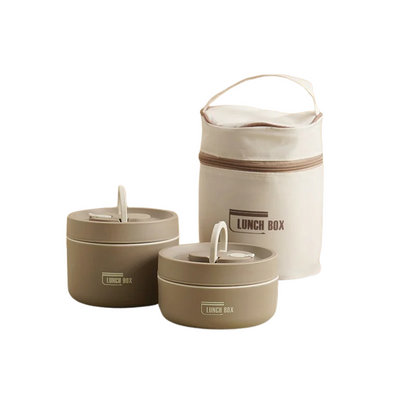Skanto | Durable Stainless Steel Lunch Box Set | Leak-Proof, Insulated & Perfect for Professionals, Students, and Family Outings
