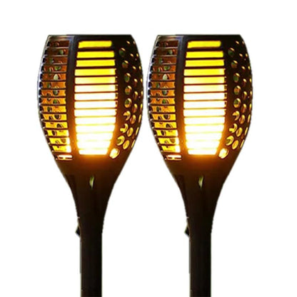 Solar-powered Garden Torch with Flame Effect - LED Outdoor Light, Weatherproof and Energy-saving | Karnz